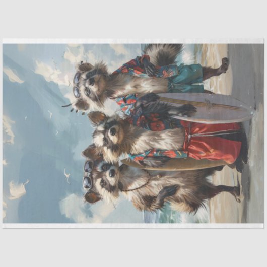 サーフィンの切り離し上のビーチスカンク 薄葉紙 (正面)