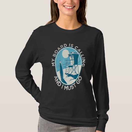 サーフィンの引用 ジュニア レトロ サーファー 日没 Tシャツ (正面)