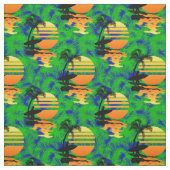 サーフィンの日没 ファブリック (見本)