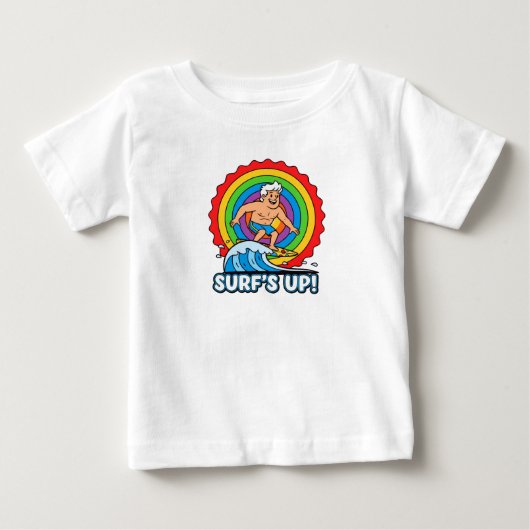 サーフィンの日 ベビーTシャツ (正面)
