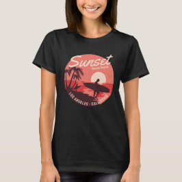 サーフィンの楽園サンセットTシャツ Tシャツ