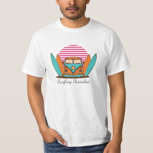 サーフィンの楽園 Tシャツ (正面)