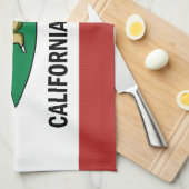 サーフィンのCaliの怠惰 キッチンタオル (四つ折り)