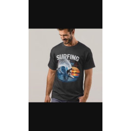 サーフィンは私のセラピー 海 サーファー ハートビート Tシャツ