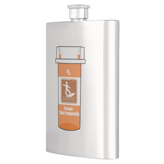 サーフィンは薬 フラスク (左)