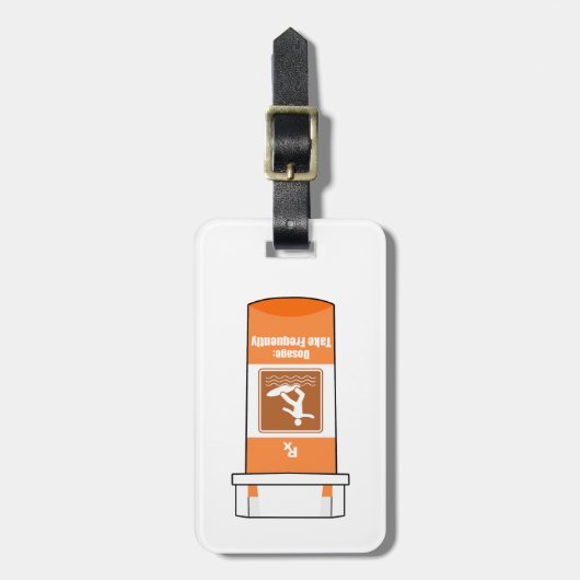 サーフィンは薬 ラゲッジタグ (正面縦)