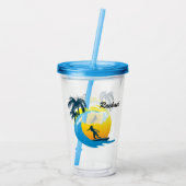 サーフィンアクリルタンブラー アクリルタンブラー (裏面)