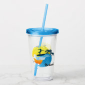 サーフィンアクリルタンブラー アクリルタンブラー (裏面)