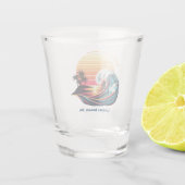 サーフィンアットサンセット ショットグラス (裏面)