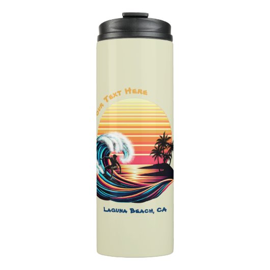 サーフィンアットサンセット タンブラー (正面)