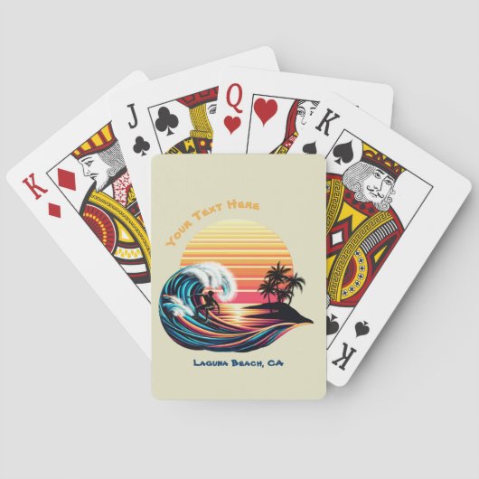サーフィンアットサンセット トランプ (裏面)