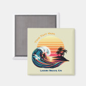 サーフィンアットサンセット マグネット (正面/裏面)