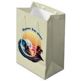 サーフィンアットサンセット ミディアムペーパーバッグ (正面アングル)