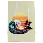 サーフィンアットサンセット ミディアムペーパーバッグ (裏面)