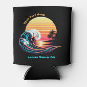 サーフィンアットサンセット 缶クーラー (正面)