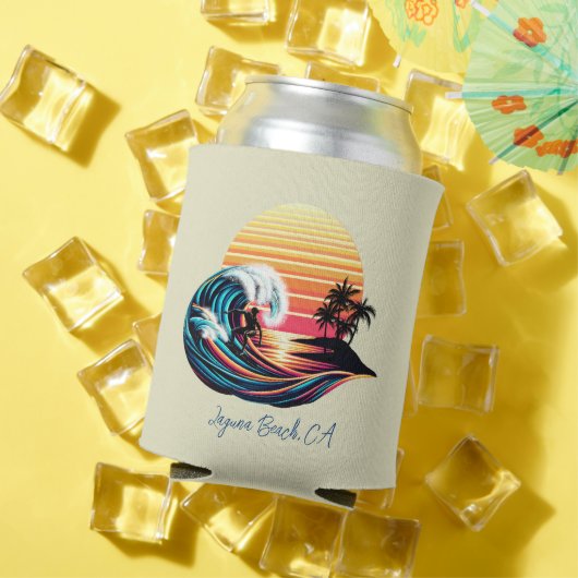 サーフィンアットサンセット 缶クーラー (インサイチュ 夏)