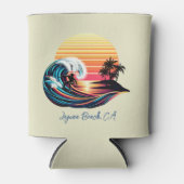 サーフィンアットサンセット 缶クーラー (正面)