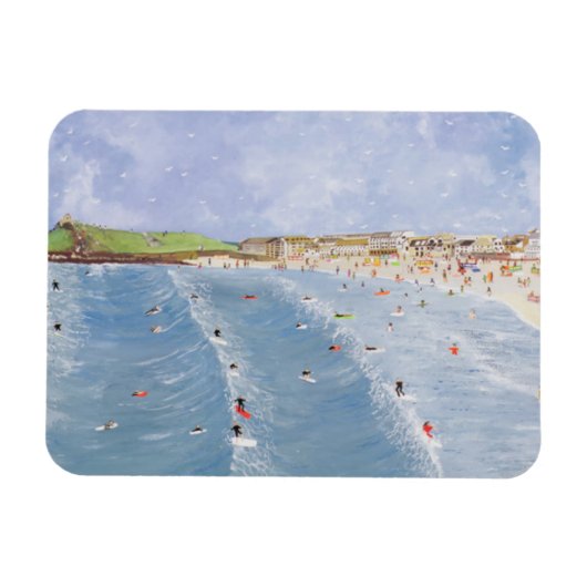 サーフィンアットポルスモール マグネット (横)