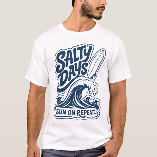 サーフィンアドベンチャーロゴ Tシャツ (正面)