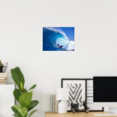 サーフィンイルカ ポスター (ホームオフィス)