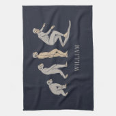 サーフィンイレブンビーチスポーツ キッチンタオル (縦)