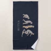 サーフィンイレブンビーチスポーツ ビーチタオル (正面)