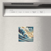 サーフィンインマーベリックスカリフォルニアサーファーガールウェーブ マグネット (インサイチュ (食洗機))