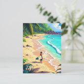 サーフィンイン・フィジー ポストカード (スタンド正面)