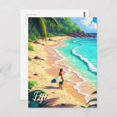 サーフィンイン・フィジー ポストカード (正面/裏面)