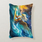 サーフィンイーグルデザインバイリッチアメンギル アクセントクッション (正面(垂直))