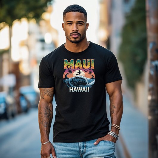 サーフィンウィッチオンブルームマウイハワイのハロウィーン Tシャツ