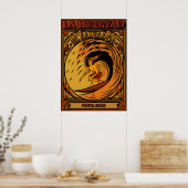 サーフィンエルサルバドルラリベルタ ポスター (キッチン)