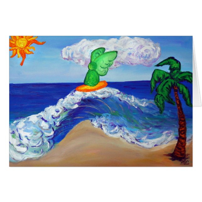 サーフィンエンジェルラファエルカード (正面横)