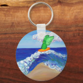 サーフィンエンジェルラファエルキーチェーン キーホルダー (正面)
