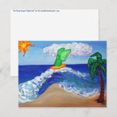 サーフィンエンジェルラファエルハガキ ポストカード (正面/裏面)