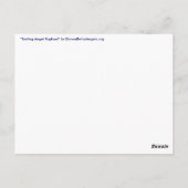 サーフィンエンジェルラファエルポストカード ポストカード (裏面)