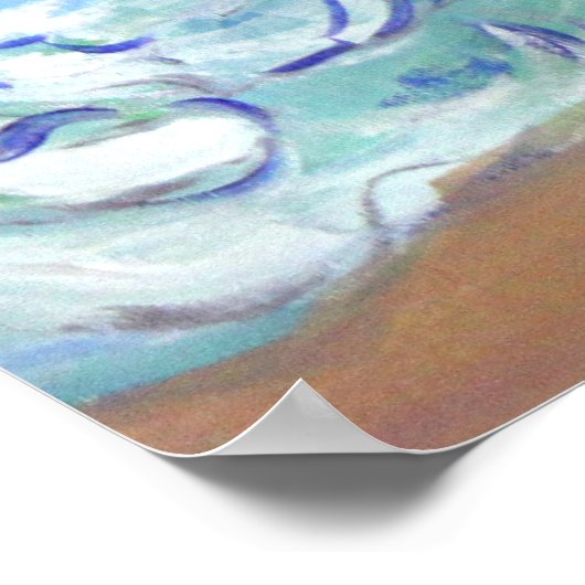 サーフィンエンジェルラファエルライディングヒーリングウェーブ ポスター (角)