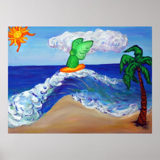 サーフィンエンジェルラファエルライディングヒーリングウェーブ ポスター (正面)