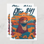 サーフィンオッター841オッターマイウェイカリフォルニアシーオット (正面/裏面)