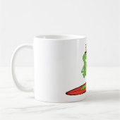 サーフィンカエル着サングラス コーヒーマグカップ (左)