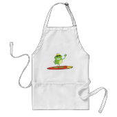 サーフィンカエル着サングラス スタンダードエプロン (正面)