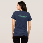 サーフィンカスタム恋人サーファーの場所名 トライブレンドTシャツ (裏面全面)