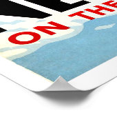 サーフィンガールアットニューキービーチ,コーンウォール,ヴィンテージ ポスター (角)