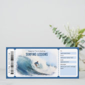 サーフィンギフト券テンプレート 招待状 (スタンド正面)