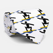 サーフィンギフト、サーファーのサーフボードカスタム上 ネクタイ (ロール)