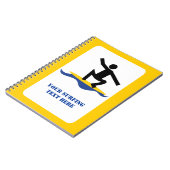 サーフィンギフト、サーファーのサーフボードカスタム上 ノートブック (左側)