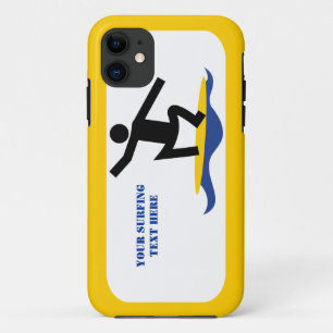 サーフィンギフト、サーファーのサーフボードカスタム上 iPhone 11 ケース
