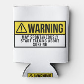 サーフィンギフト – サーファー愛好家 缶クーラー (正面)