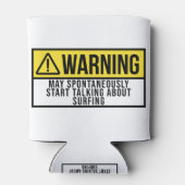 サーフィンギフト – サーファー愛好家 缶クーラー (裏面)