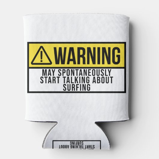 サーフィンギフト – サーファー愛好家 缶クーラー (裏面)